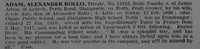 Adam A R Pte 15193 1st Scots Guards Obituary De Ruvignys Roll Of Honour Vol 3