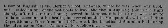 Addison P F Pte 1421 5th East Kent Regiment Obit Part 2 De Ruvignys Roll Of Honour Vol 3