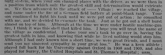 Atkinson M L 2nd Lt Tank Corps Obit Part 2