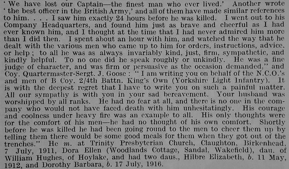 Bell W Captain 4th King's Own Yorkshire Light Infantry Part 3
