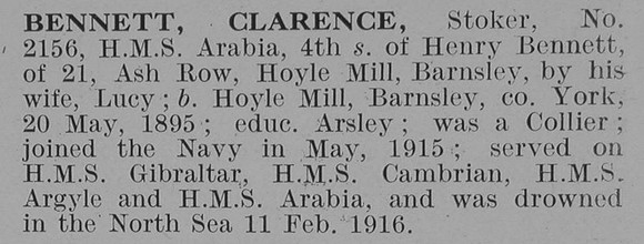 Bennett C Stoker Royal Navy Obit De Ruvignys Roll Of Honour Vol 3