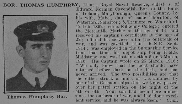 Bor T H Lt Royal Naval Reserve Obit De Ruvignys Roll Of Honour Vol 3