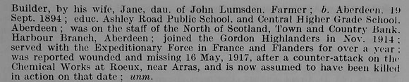 Bowie A C Pte 242158 5th Gordon Highlanders Part 2