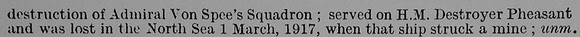 Boxer W T Engine Room Artificer M6011 Royal Navy Obit Part 2
