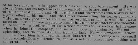 Dawson A 2nd Lt Machine Gun Corps Obit Part 2 De Ruvignys Roll Of Honour Vol 3