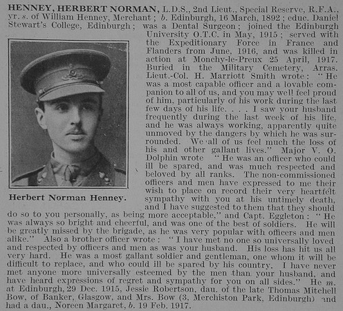 Henney H N 2nd Lt Royal Field Artillery Obit De Ruvignys Roll Of Honour Vol 3