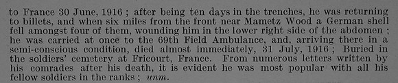 Abercrombie J B S Pte 5532 7th Black Watch Obit Part 2