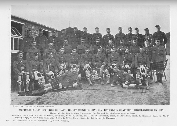 Seaforth Highlanders 8th Battalion Officers And NCOs
