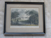 Framed Antique Print Ugbrooke Chudleigh Devonshire 9x7 Inches