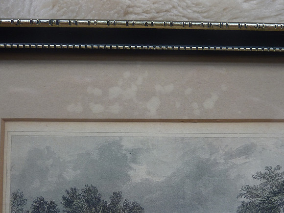 Framed Antique Print Ugbrooke Chudleigh Devonshire 9x7 Inches
