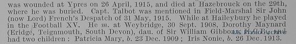 Talbot E C Captain Indian Army Obit Part 2