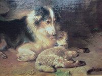 Framed Stephen Selby Oil On Canvas Print Motherless By Walter Hunt