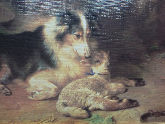 Framed Stephen Selby Oil On Canvas Print Motherless By Walter Hunt