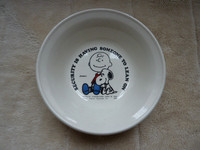 Vintage Snoopy And Charlie Brown Bowl Security Is Having Someone To Lean On