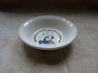 Vintage Snoopy And Charlie Brown Bowl Security Is Having Someone To Lean On