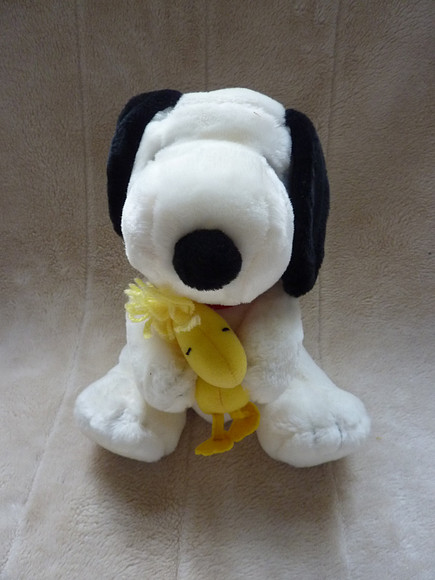 Charlie Brown Cafe Cuddly Toy Snoopy And Woodstock
