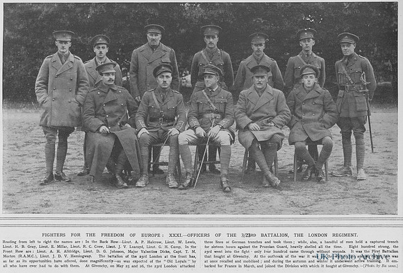 London Regiment 23rd Battalion Officers