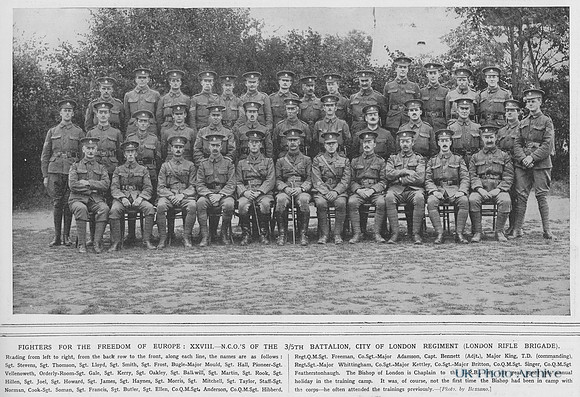 London Regiment 3/5th NCOs