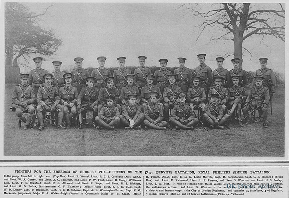 Royal Fusiliers 17th Battalion Officers