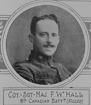 Hall F W Coy Sergt Maj VC 8th Canadian Infantry