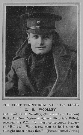 Woolley G H 2nd Lt VC 9th London Regiment