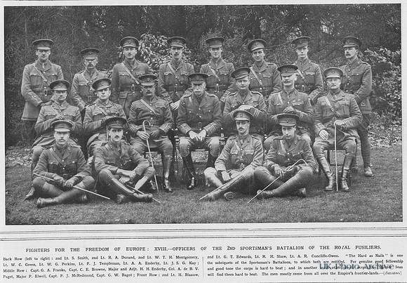 Royal Fusiliers 24th Battalion Officers
