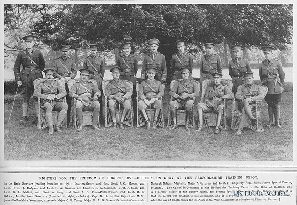 Bedfordshire Regiment Training Battalion Officers