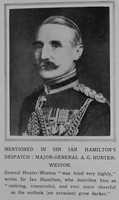 Hunter-Weston A G Maj Gen General Staff