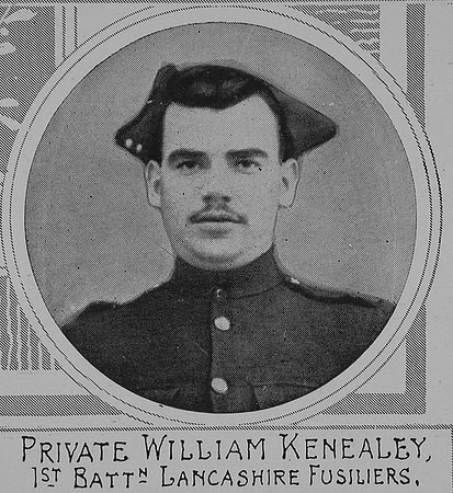 Kenealey W Pte VC 1st Lancashire Fusiliers