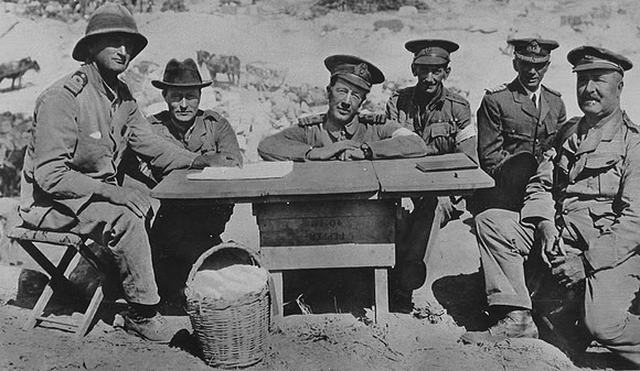 Unwin E Captain VC (On Left) Royal Navy
