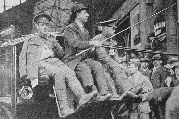 Wounded British Solders Leaving After Arriving At Waterloo