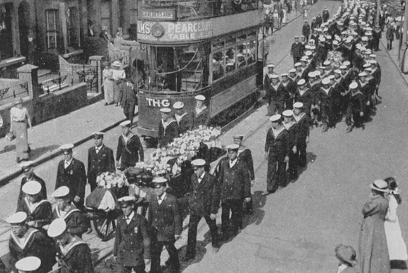 The Funeral Of Eleven British Seaman Killed In The Naval Action Of Heligoland