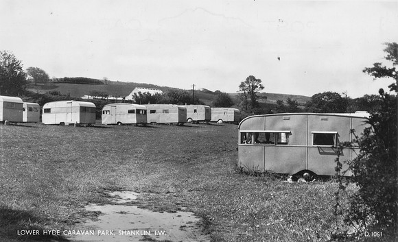 Lower Hyde Caravan Park Shanklin 1950s