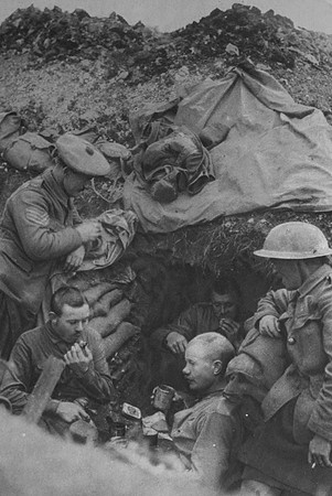 Taking A Meal Break In The Trenches
