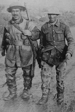 Canadian Soldiers Returning From The Trenches On The Western Front