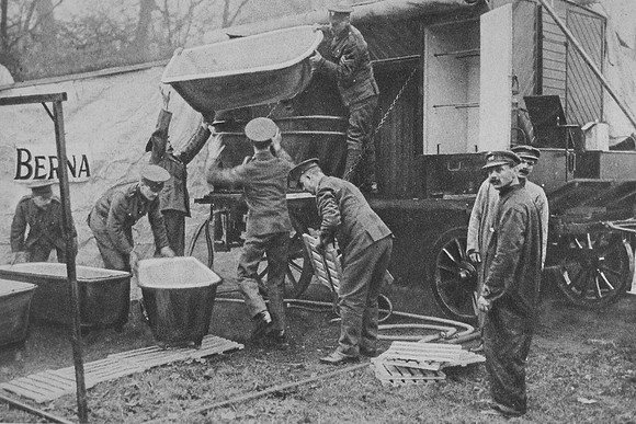 Supplying Baths For The Soldiers On The Western Front