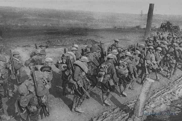 Australian Soldiers Marching To The Trenches