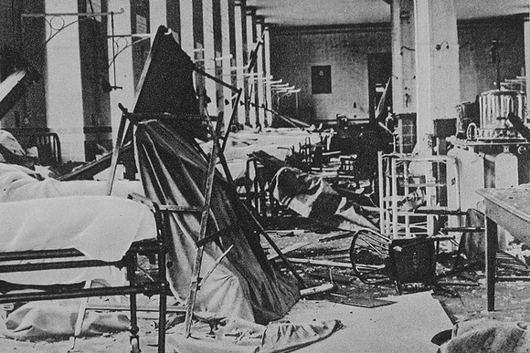 Bomb Damage On Albert Ward St Thomas's Hospital 1940s