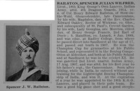 Railston S J W Lt Indian Army Obit Part 1
