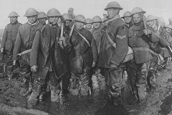 Mud In The Trenches On The Western Front Winter 1916