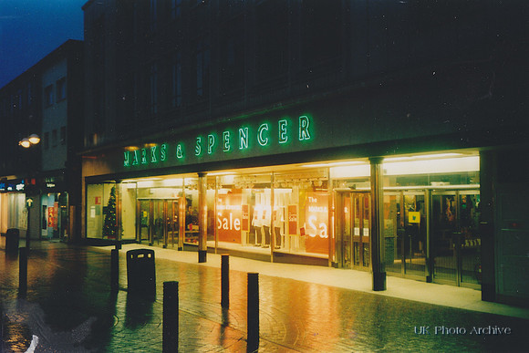Marks And Spencer Sutton High Street Christmas Day 1990s