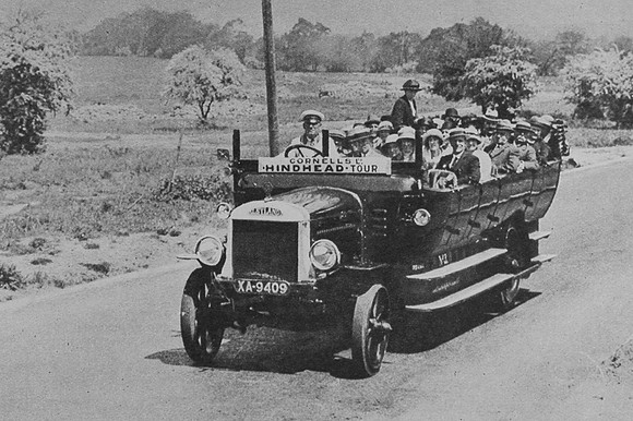 A Charabanc In Minehead 1920s