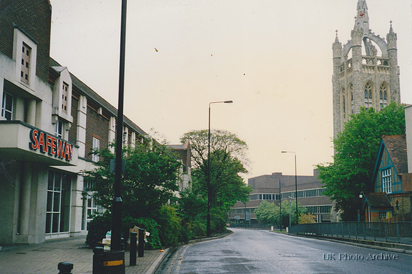 Cheam Road And Safeway Sutton 1997