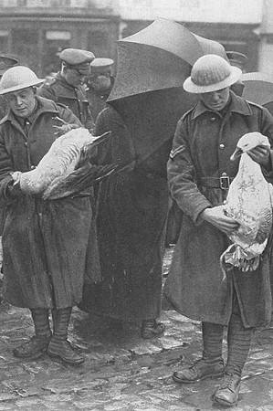 British Soldiers Buying Christmas Geese In France 1916