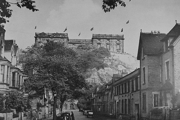 Nottingham Castle And It's Rock c.1950