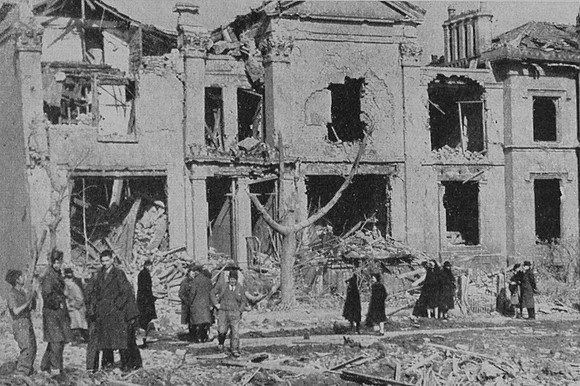 A Blitzed Property In Church Street Wallasey Liverpool