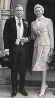 Victor Goodhew And His Wife Eva Rittinghausen At A Wedding 1978