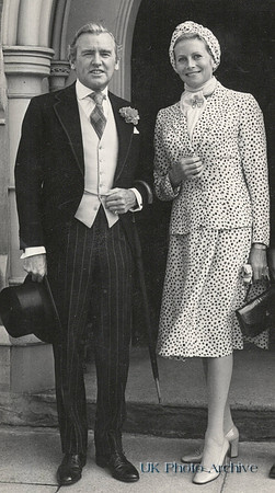 Victor Goodhew And His Wife Eva Rittinghausen At A Wedding 1978