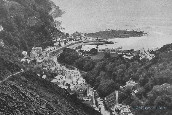 Lynmouth From Summerhouse Hill 1920s