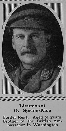 Spring-Rice G Lt 11th Border Regiment The Sphere 15th July 1916